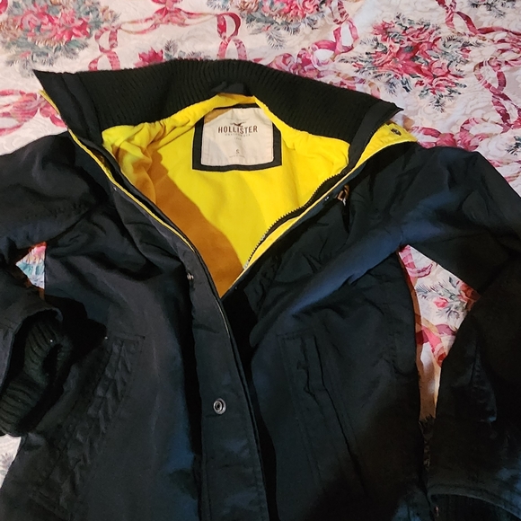 Hollister zip up and snap jacket small - Picture 10 of 11